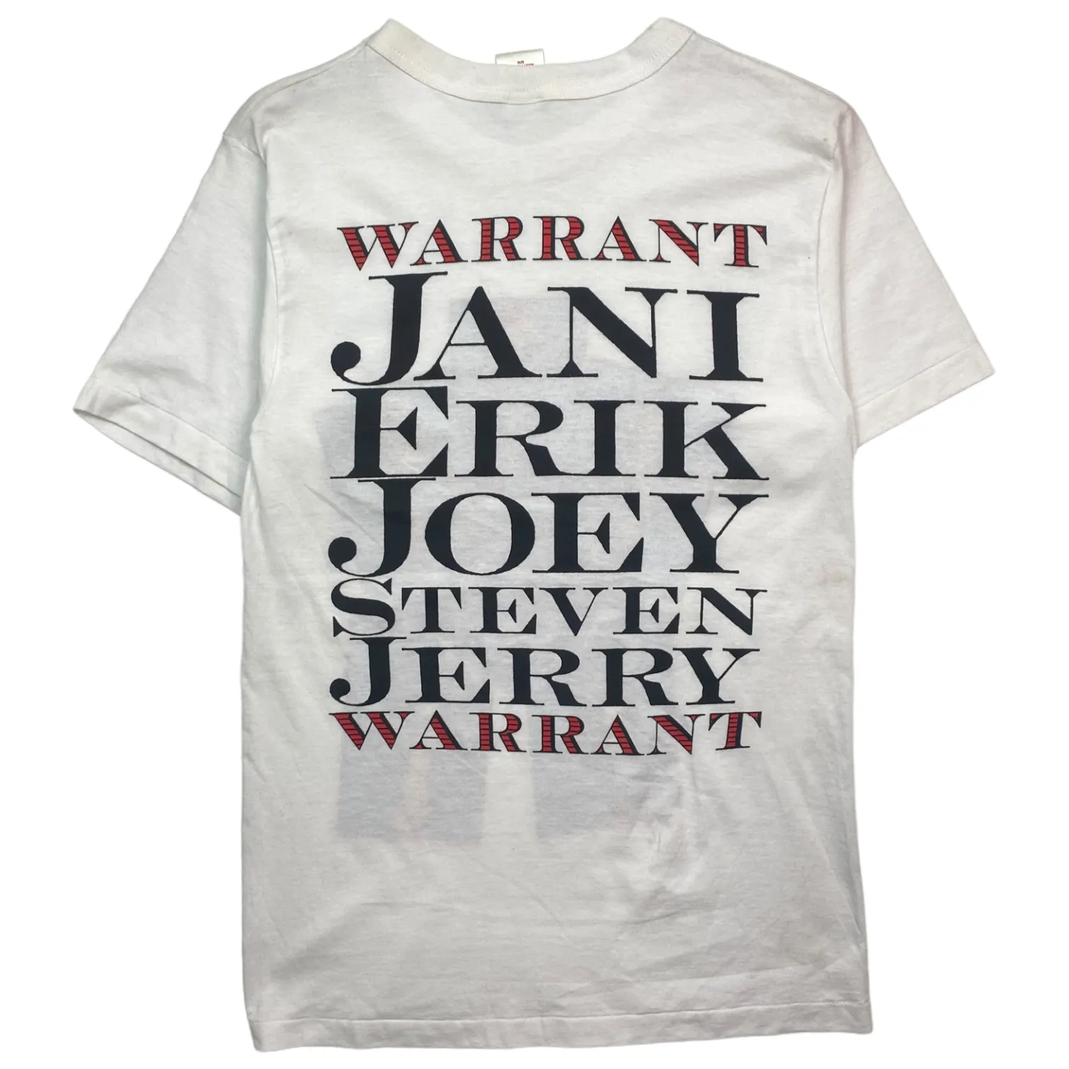 1989 Rock Band Nostalgia Warrant Group Photo T-Shirt