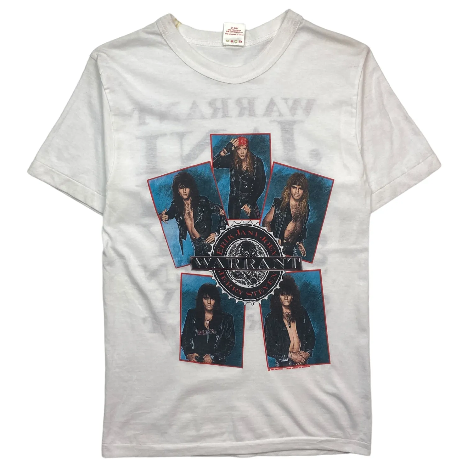 1989 Rock Band Nostalgia Warrant Group Photo T-Shirt