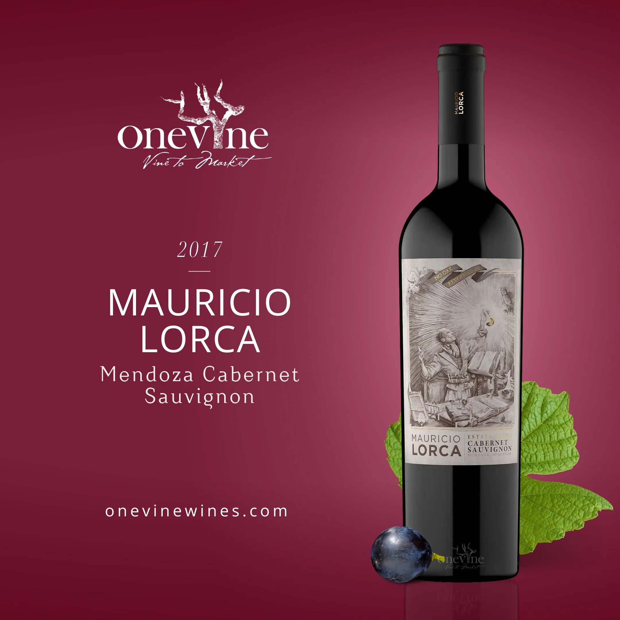 2017 Mauricio Lorca Mendoza Cabernet Sauvignon 12x750ml