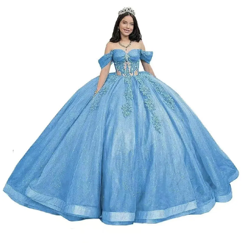 2025Evening Dress  New Banquet Gala Celebrity Temperament Host Color Yarn Dress Piano Vocal Art Examination Dress