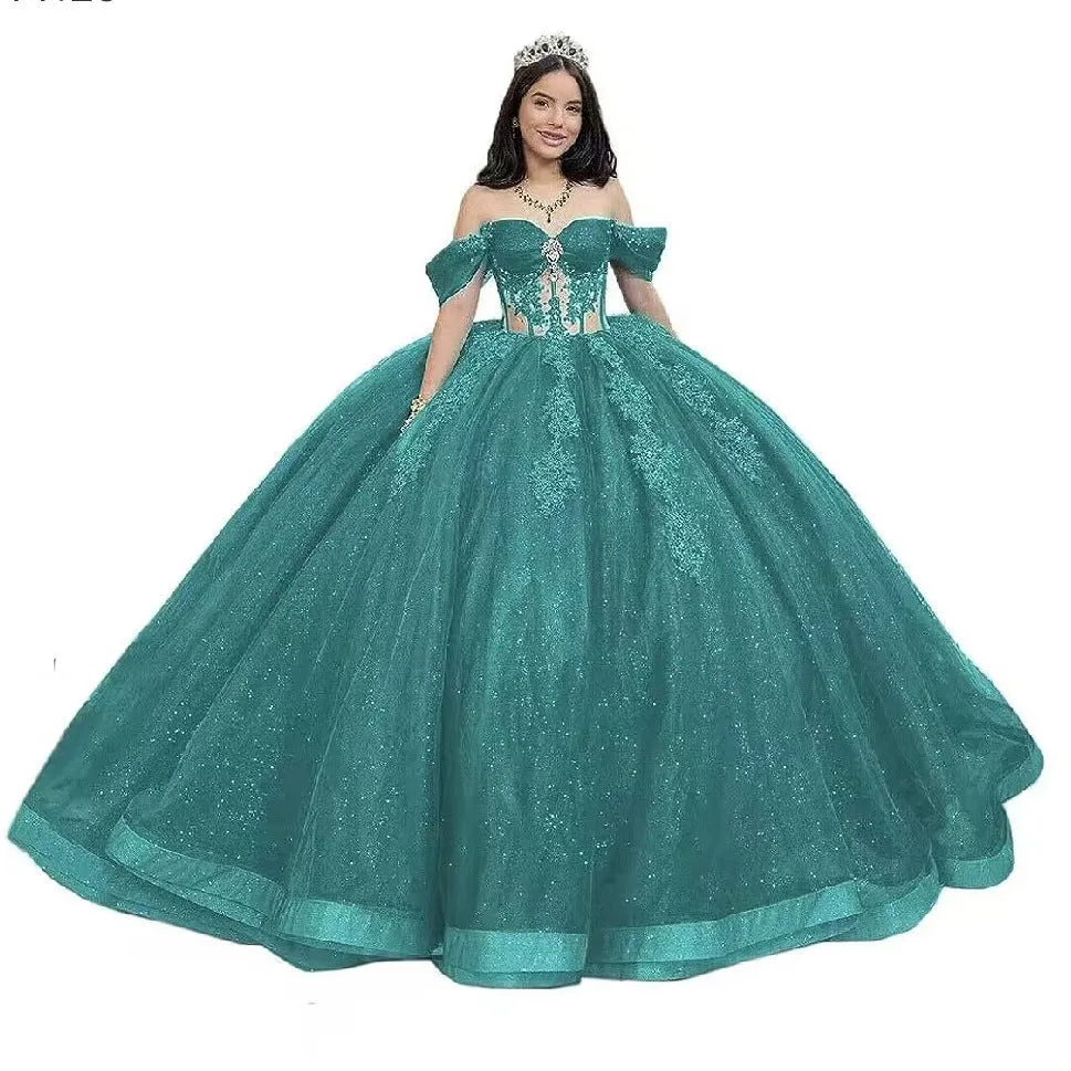 2025Evening Dress  New Banquet Gala Celebrity Temperament Host Color Yarn Dress Piano Vocal Art Examination Dress