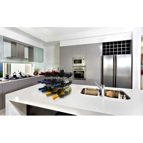3Tier Stackable Wine Rack Round Classic Style Wine Racks