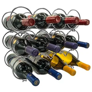 3Tier Stackable Wine Rack Round Classic Style Wine Racks