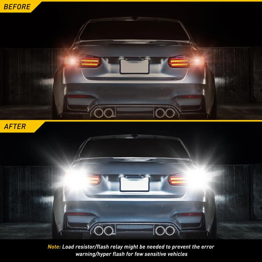 921 LED Bulb for Backup Reverse Light Bulbs, 2600 Lumens 4014 42-SMD, 6000K White, Non-polarity