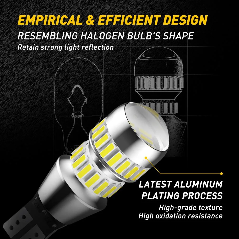921 LED Bulb for Backup Reverse Light Bulbs, 2600 Lumens 4014 42-SMD, 6000K White, Non-polarity