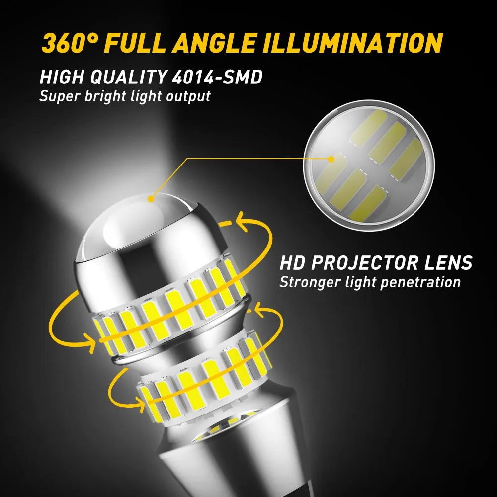 921 LED Bulb for Backup Reverse Light Bulbs, 2600 Lumens 4014 42-SMD, 6000K White, Non-polarity