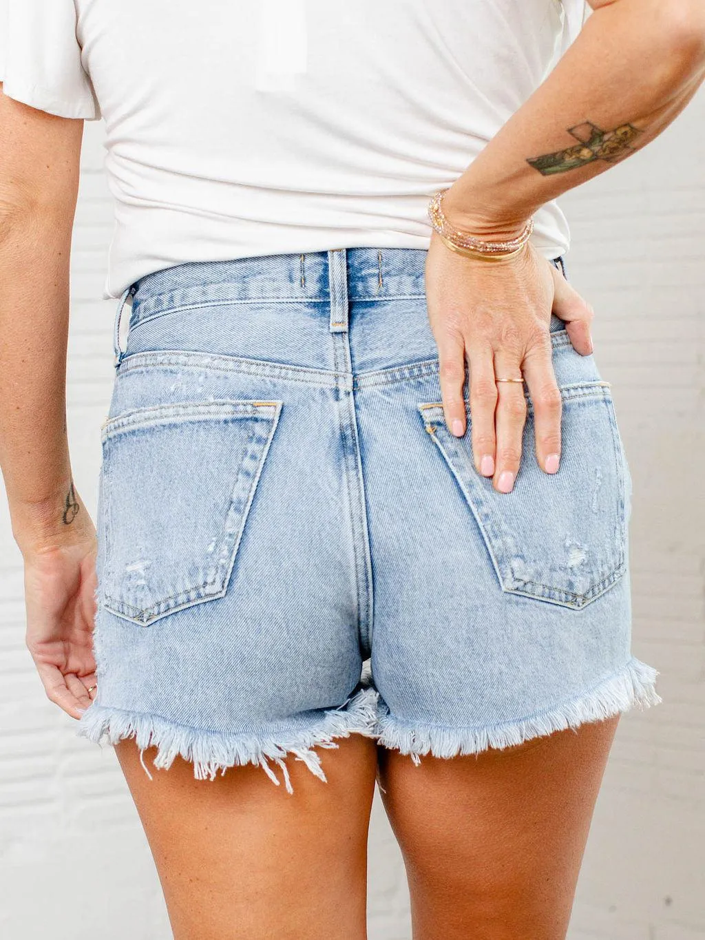 AGOLDE Swapmeet Parker Denim Shorts