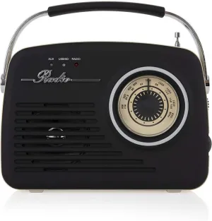 Akai A60014V Am/Fm Vintage Retro Radio - With Sd And USB Input