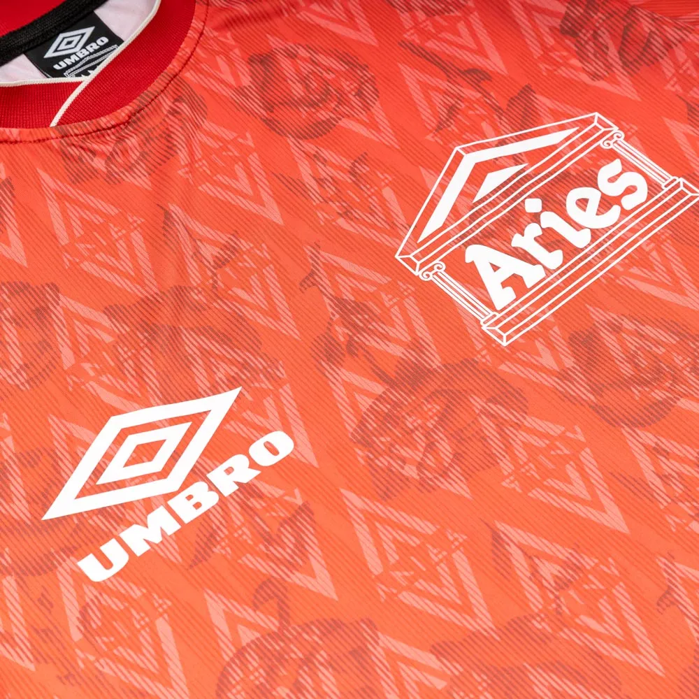 Aries x Umbro Red Roses S/S Football Jersey | Red