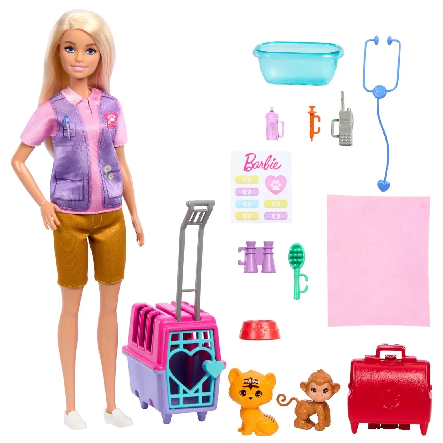 Barbie Careers Doll & Accessories, Animal Rescue & Recovery Playset