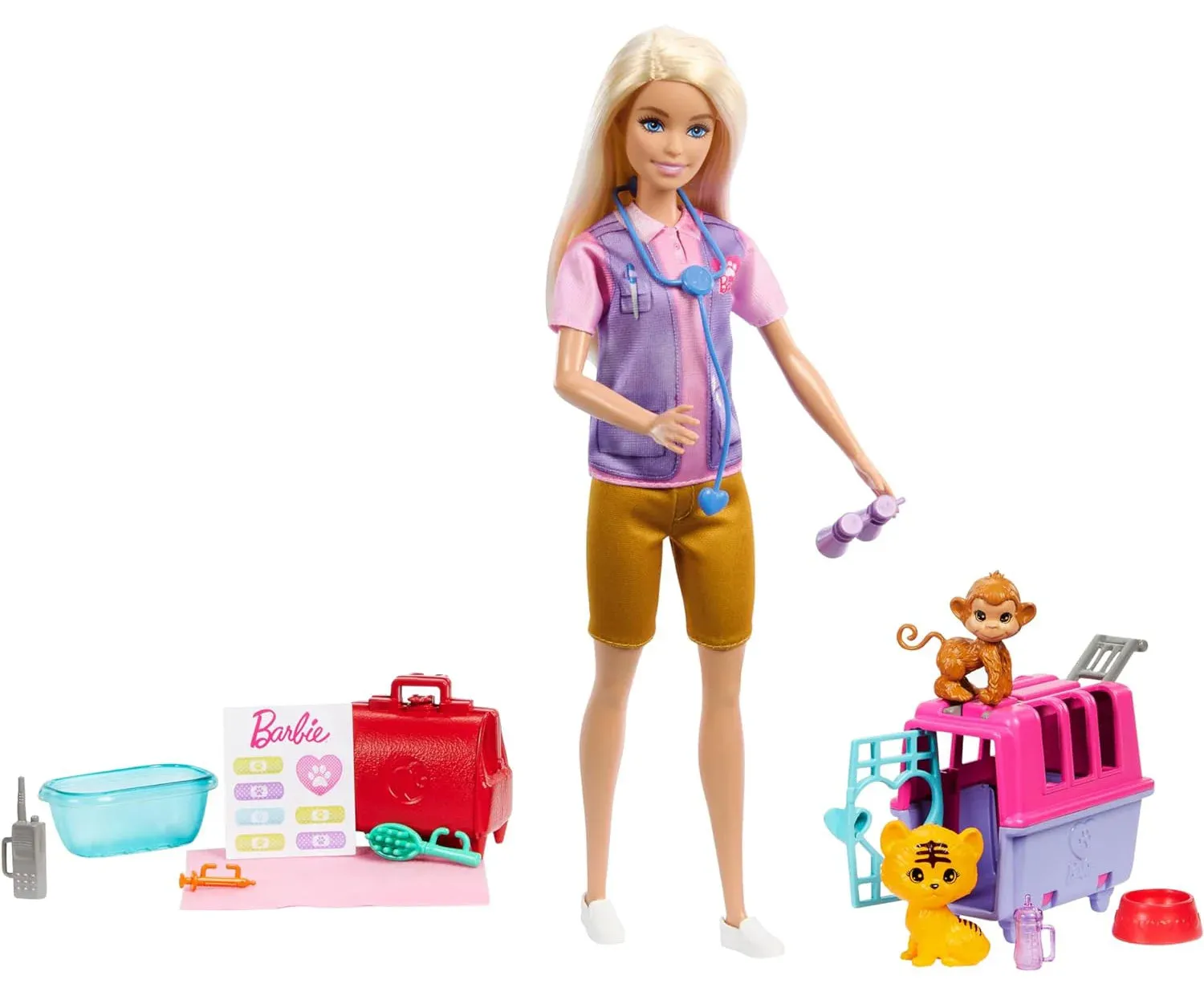 Barbie Careers Doll & Accessories, Animal Rescue & Recovery Playset