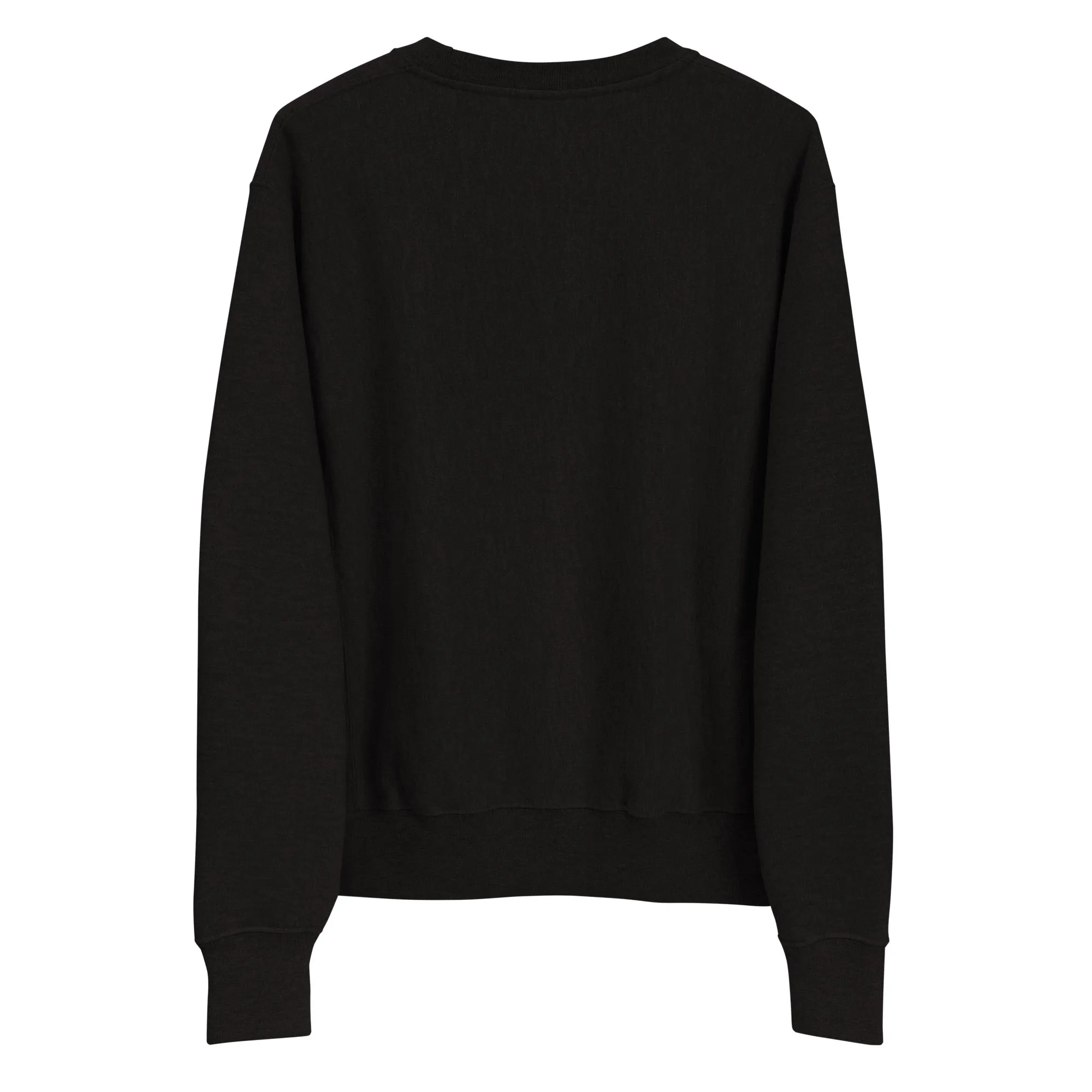 Black Champion Sweatshirt Wine Glass Design