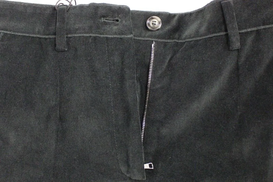 Black Cotton Solid Pattern Shorts Pants