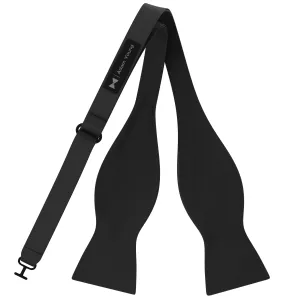 Black Self Tie Bow Tie for Men by Adam Young
