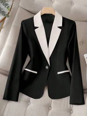 Blazer elegante de manga larga en Cherry Vibes