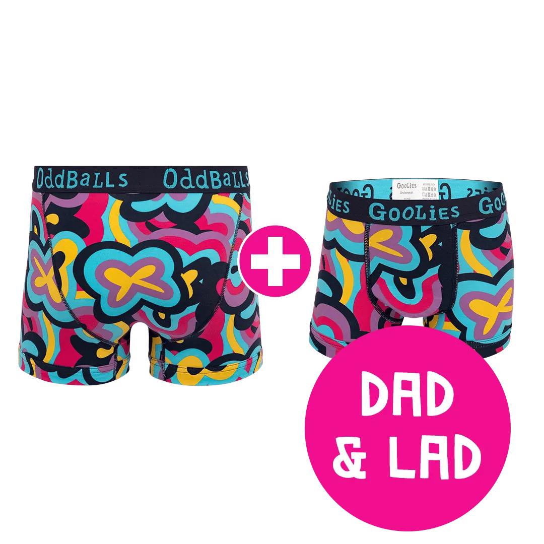 Blubber Dad & Lad Bundle - Mens Boxer Shorts & Kids Boxer Shorts Bundle
