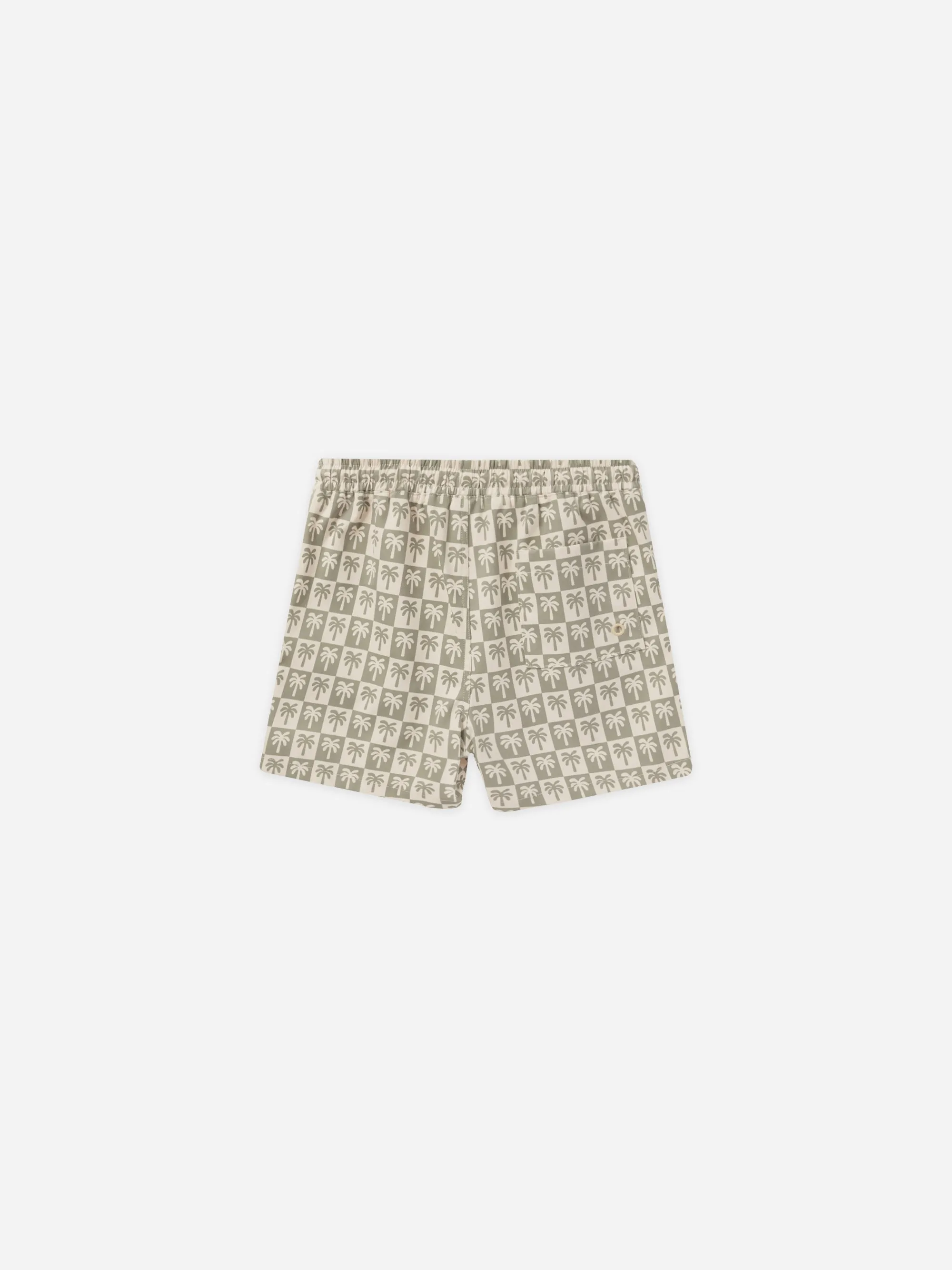 Boardshort | Palm Check Sage