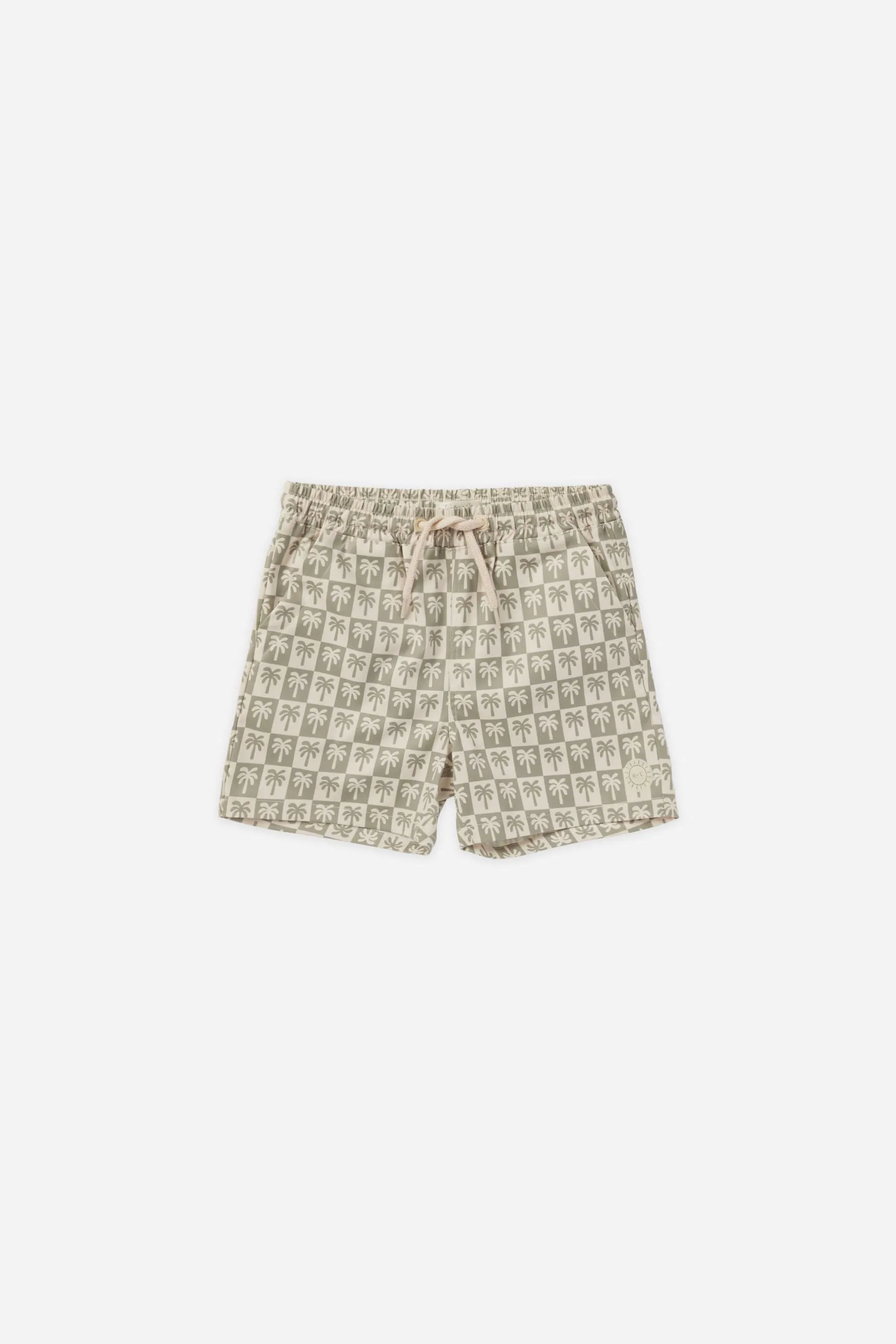 Boardshort | Palm Check Sage