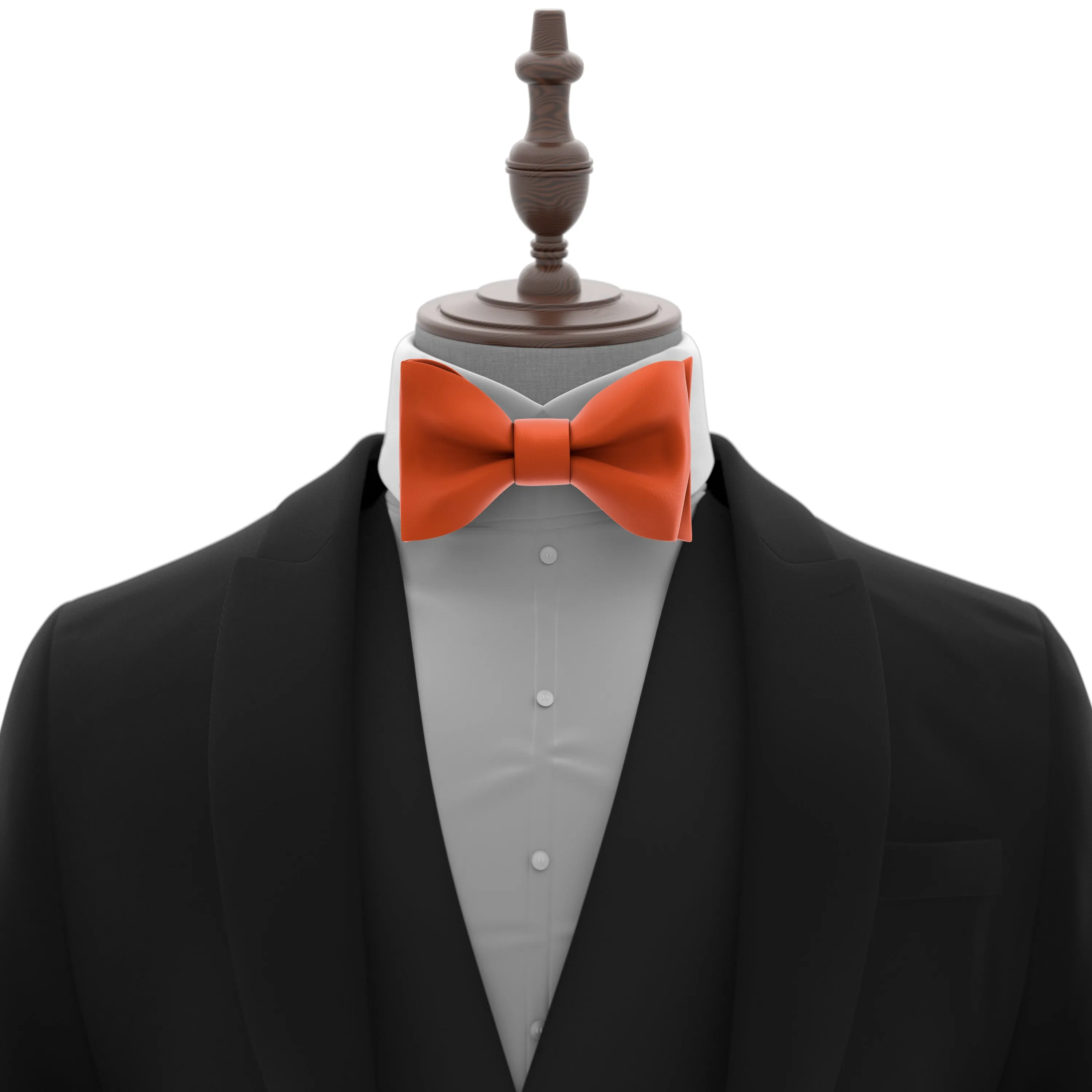 Burnt Orange Self Tie Bow Tie for Men by Adam Young