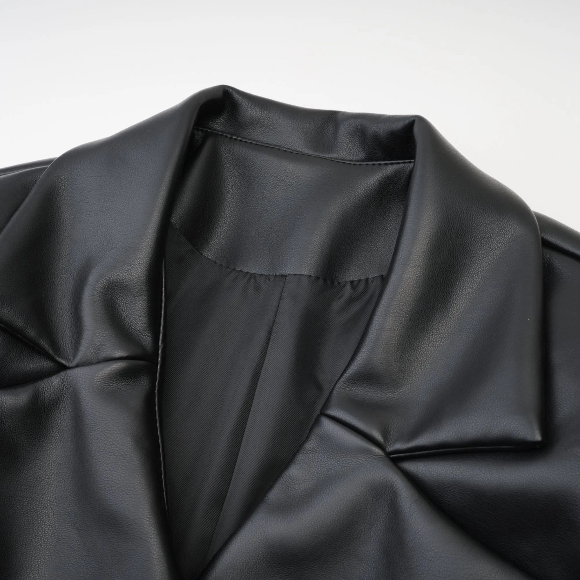 Calista black leather jacket