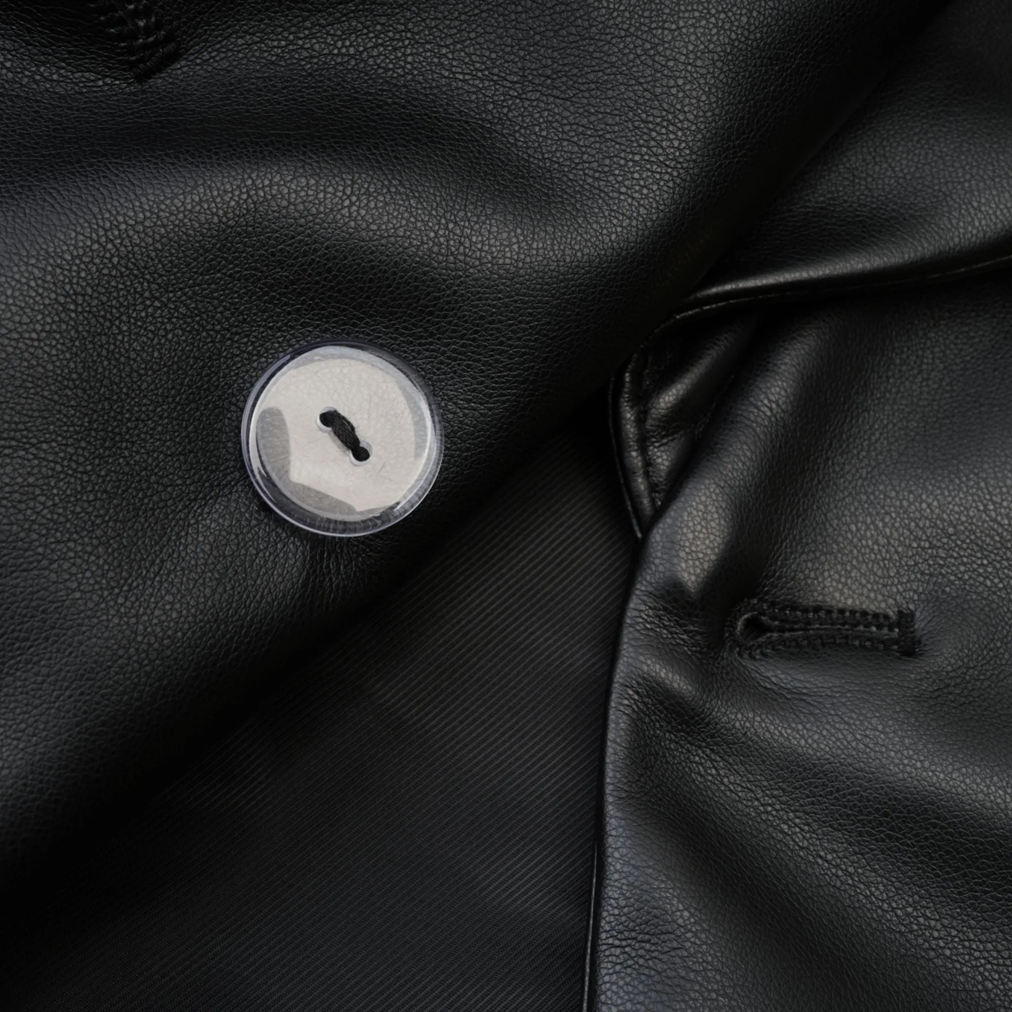 Calista black leather jacket