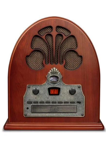Cathedral Tabletop Radio CD Player w/Bluetooth - Paprika
