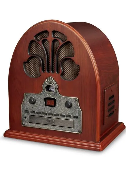 Cathedral Tabletop Radio CD Player w/Bluetooth - Paprika