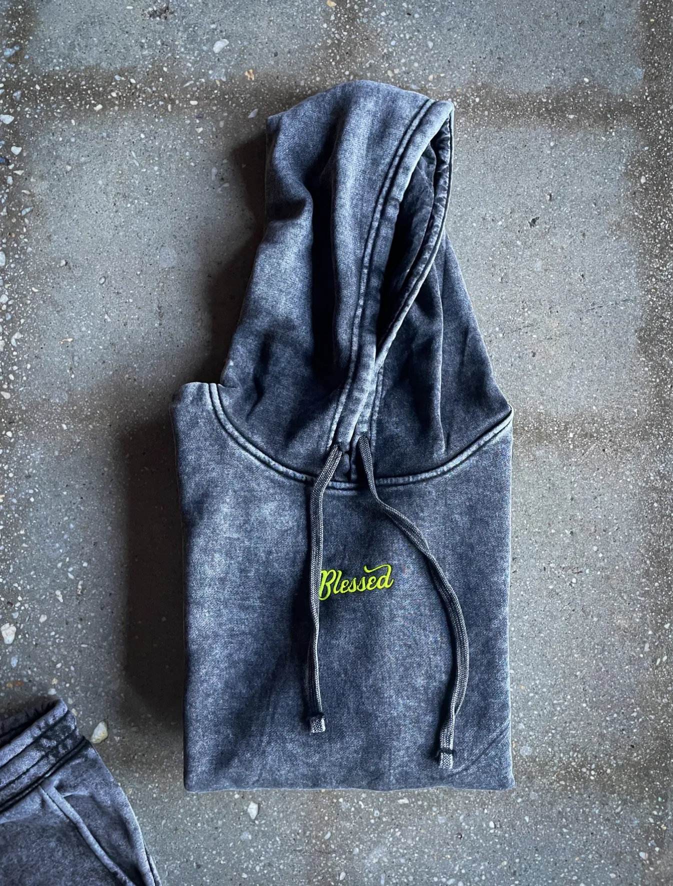 (CLEARANCE) Blessed Embroidered Adult Box Hoodie