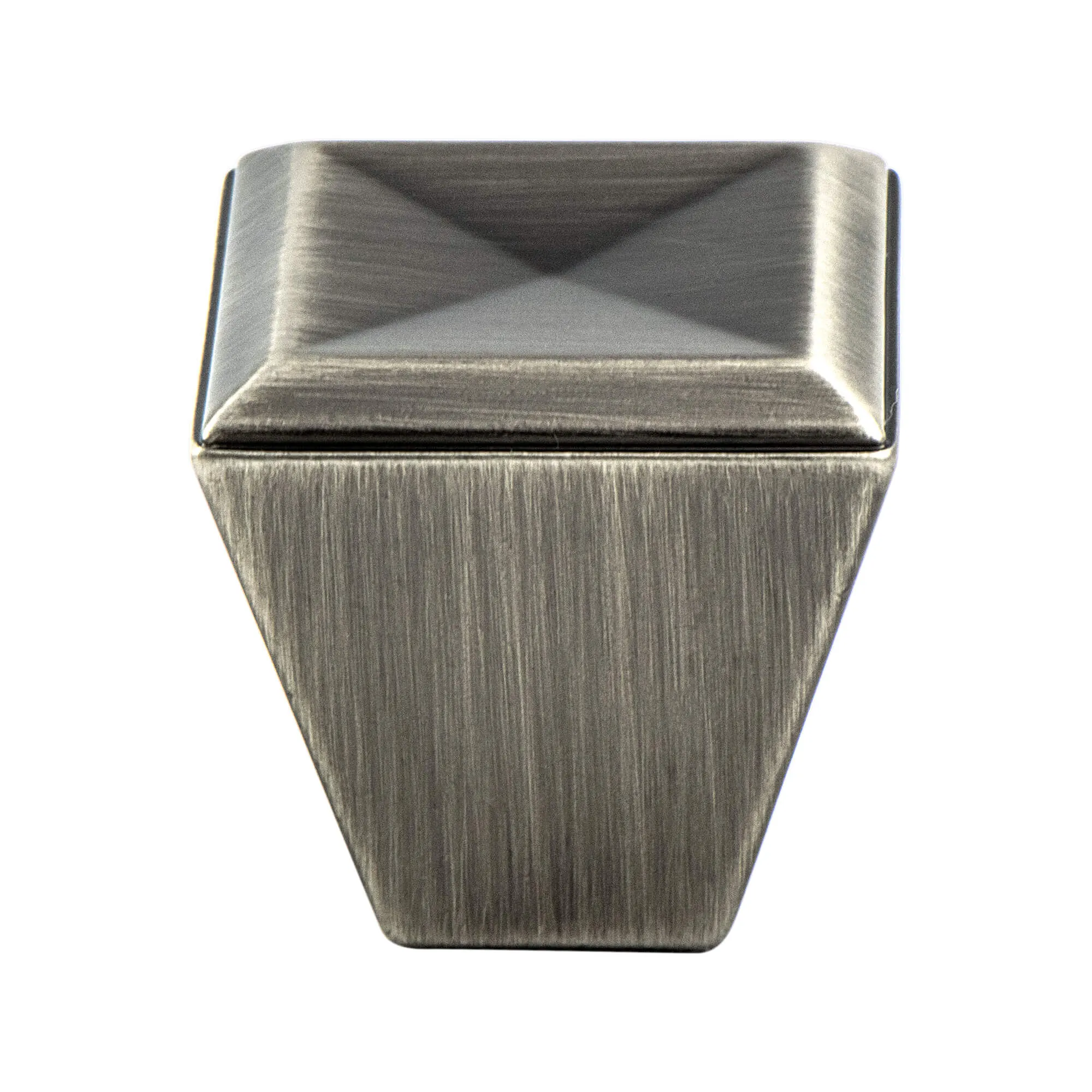 Connections Vintage Nickel Knob - This knob has a tooth on the bottom.