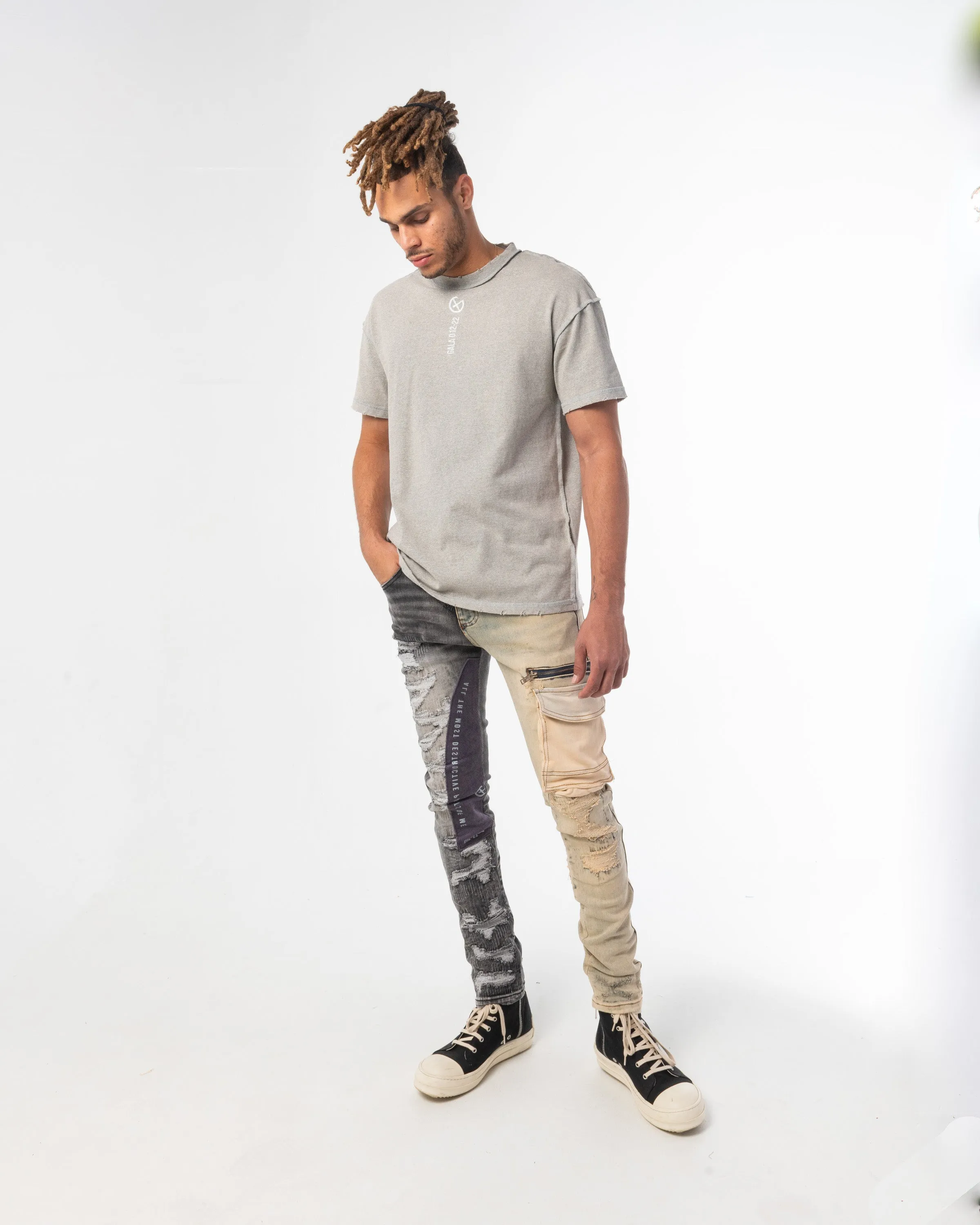 CORE BASICS TEE (HEATHER GREY)