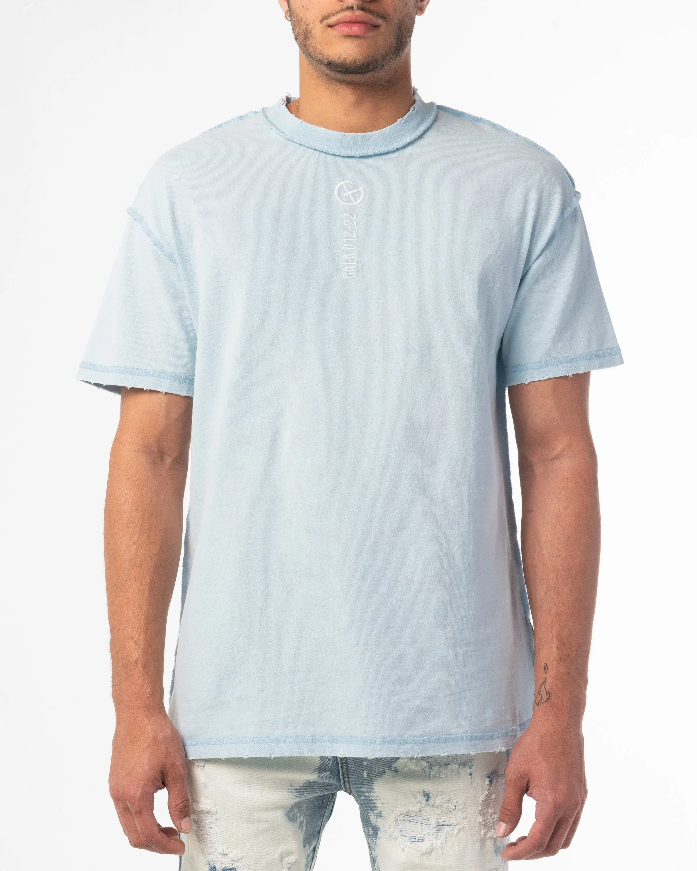 CORE BASICS TEE (STEEL BLUE)