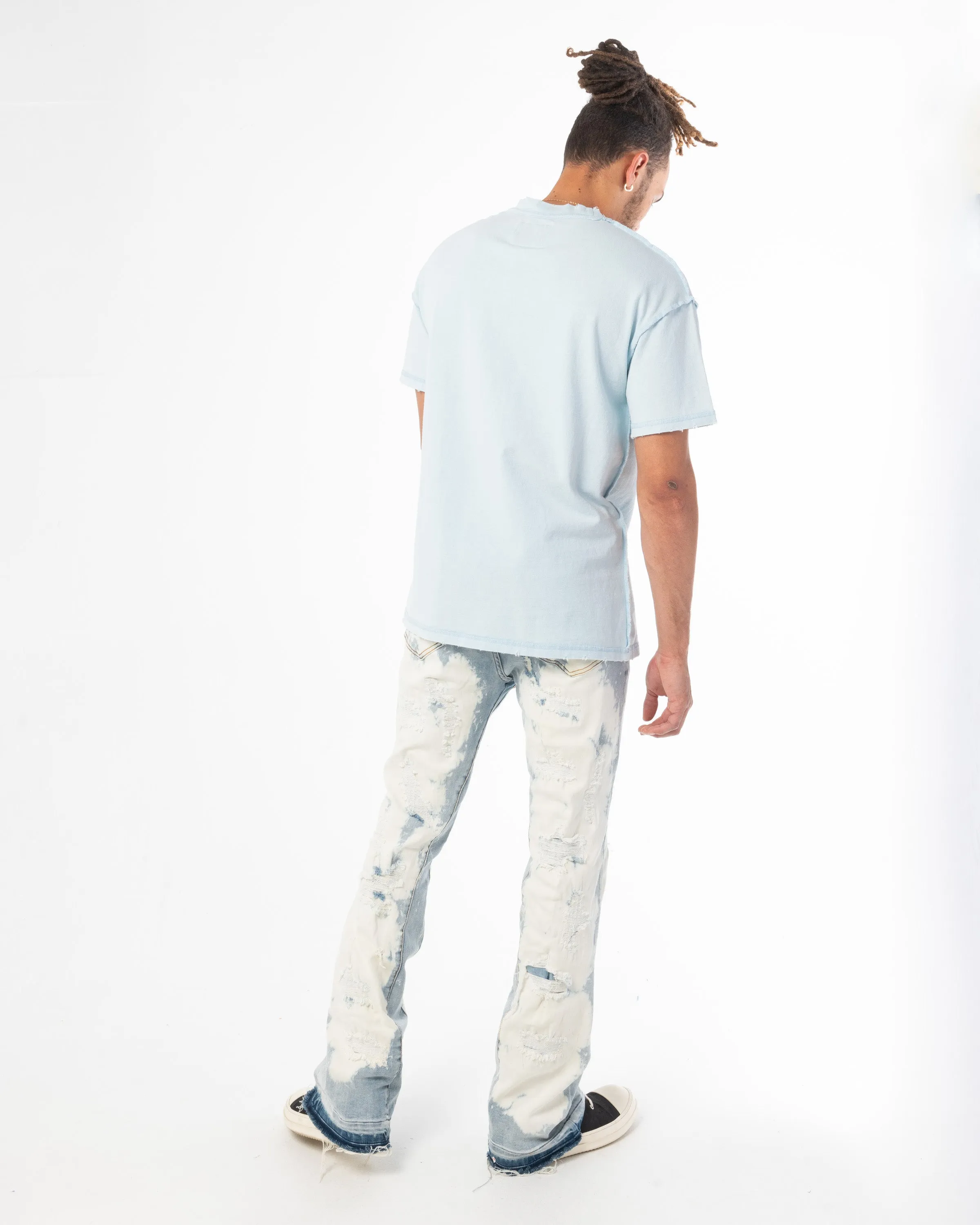 CORE BASICS TEE (STEEL BLUE)