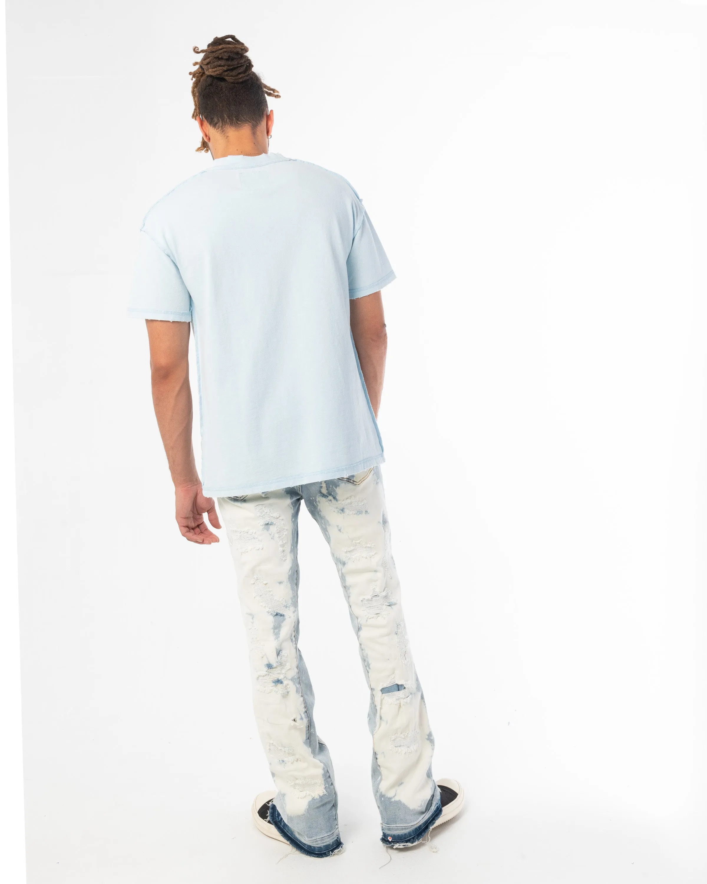 CORE BASICS TEE (STEEL BLUE)