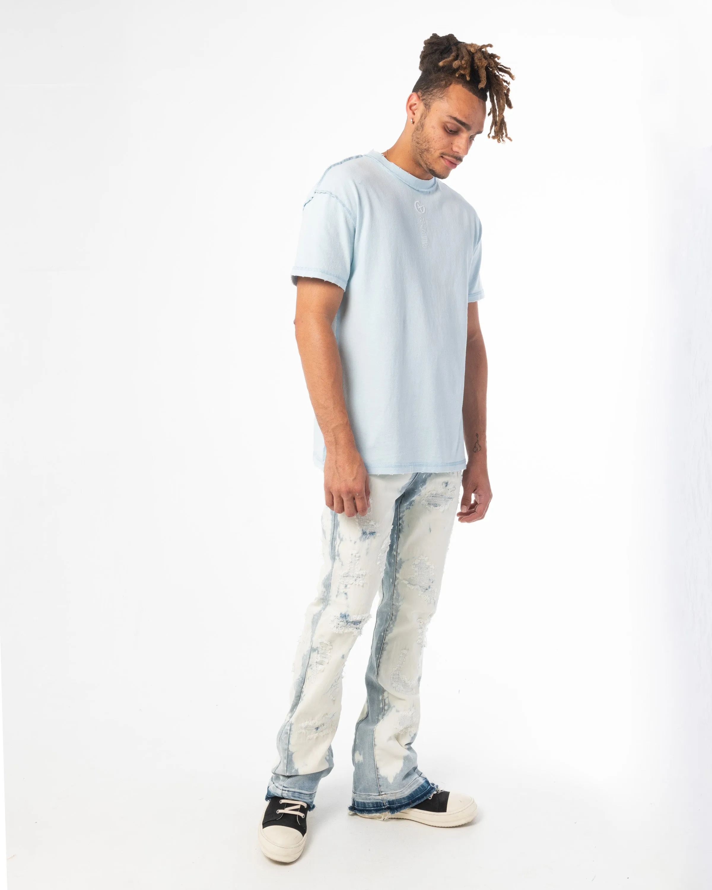 CORE BASICS TEE (STEEL BLUE)