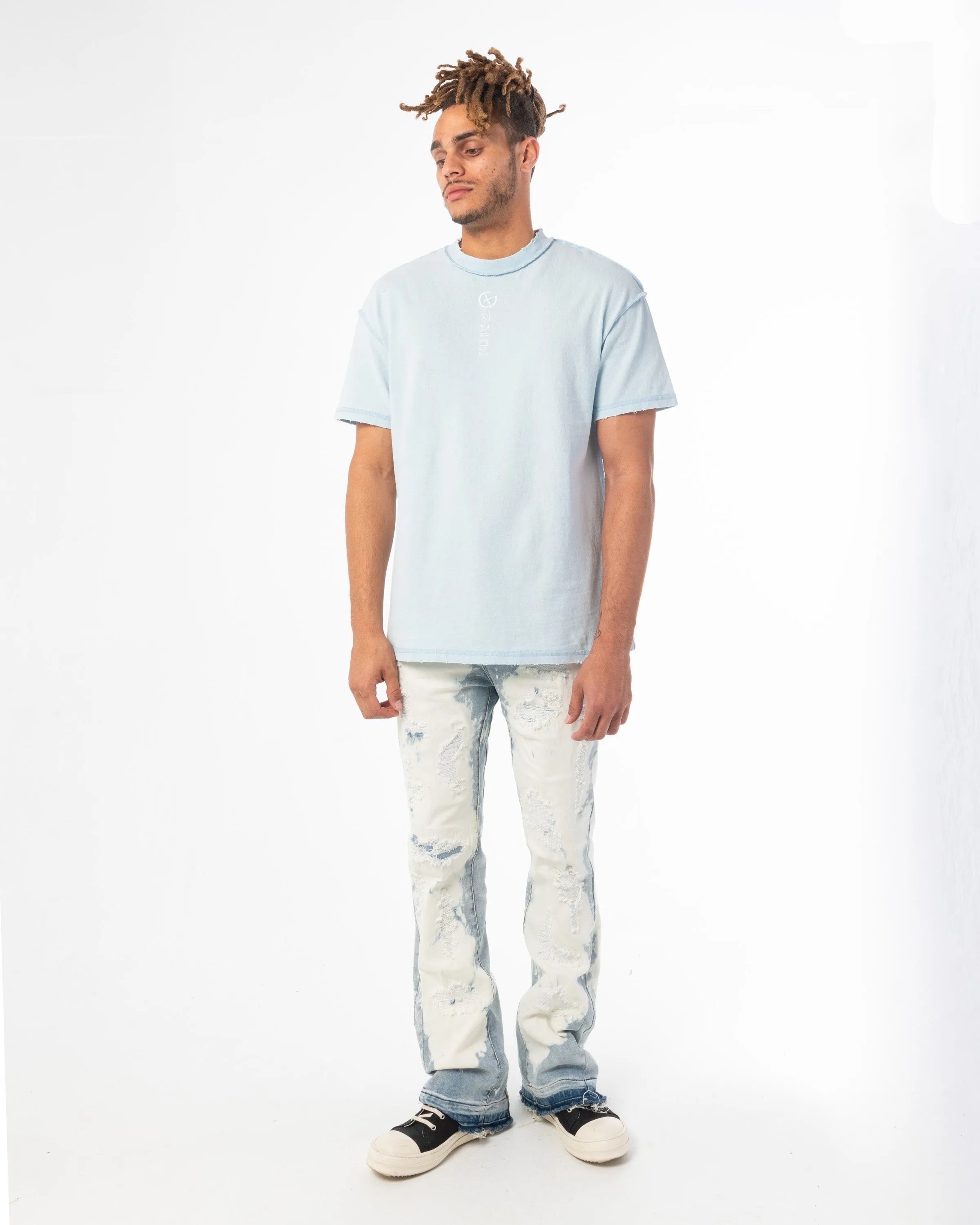 CORE BASICS TEE (STEEL BLUE)