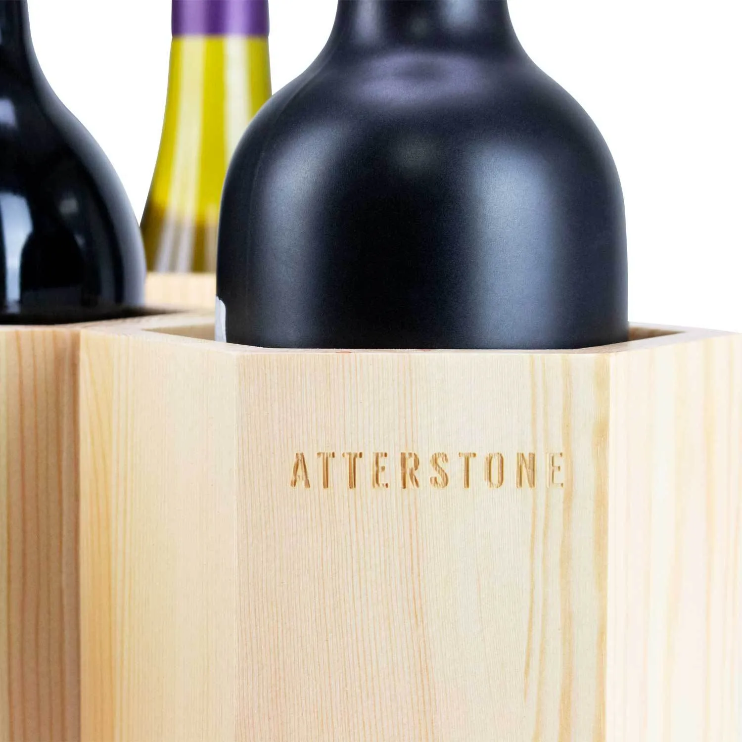 Customizable Honeycomb Wine Rack: Holds 6 Bottles