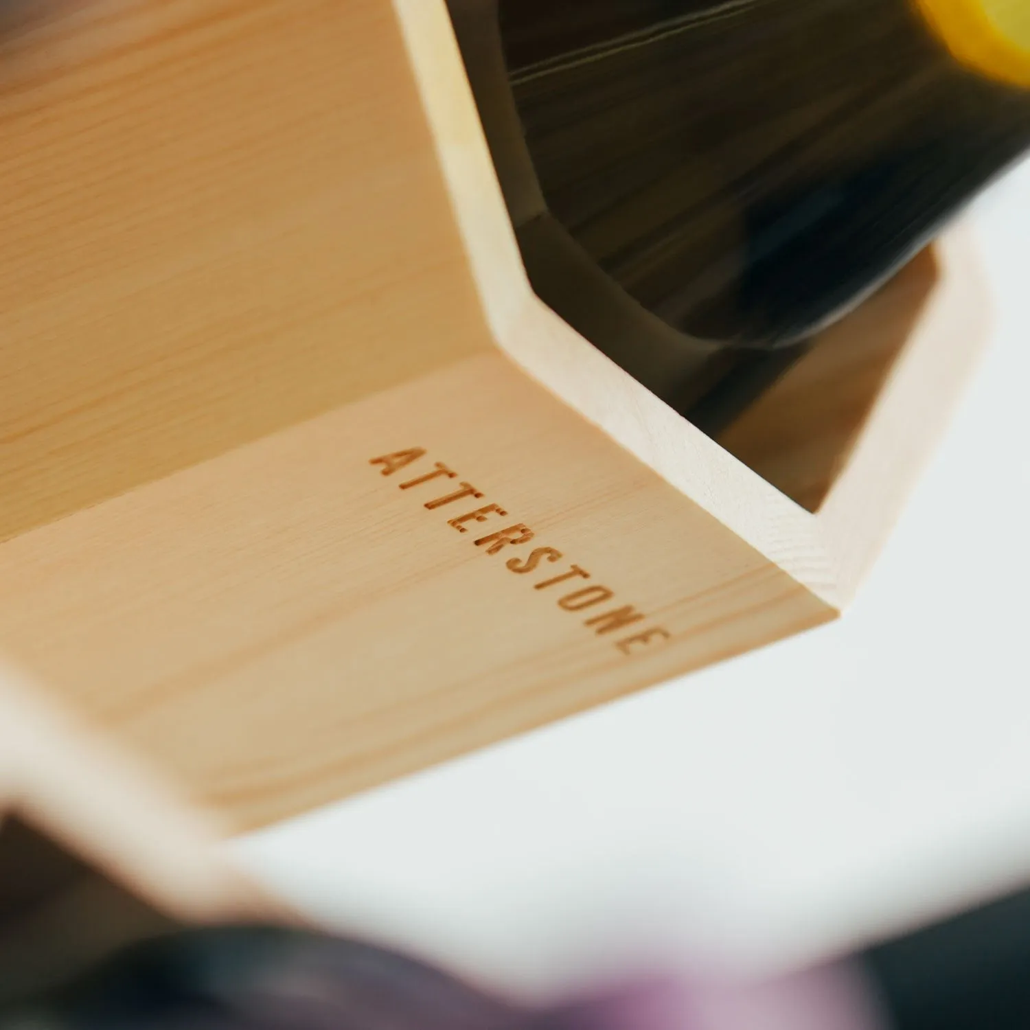 Customizable Honeycomb Wine Rack: Holds 6 Bottles