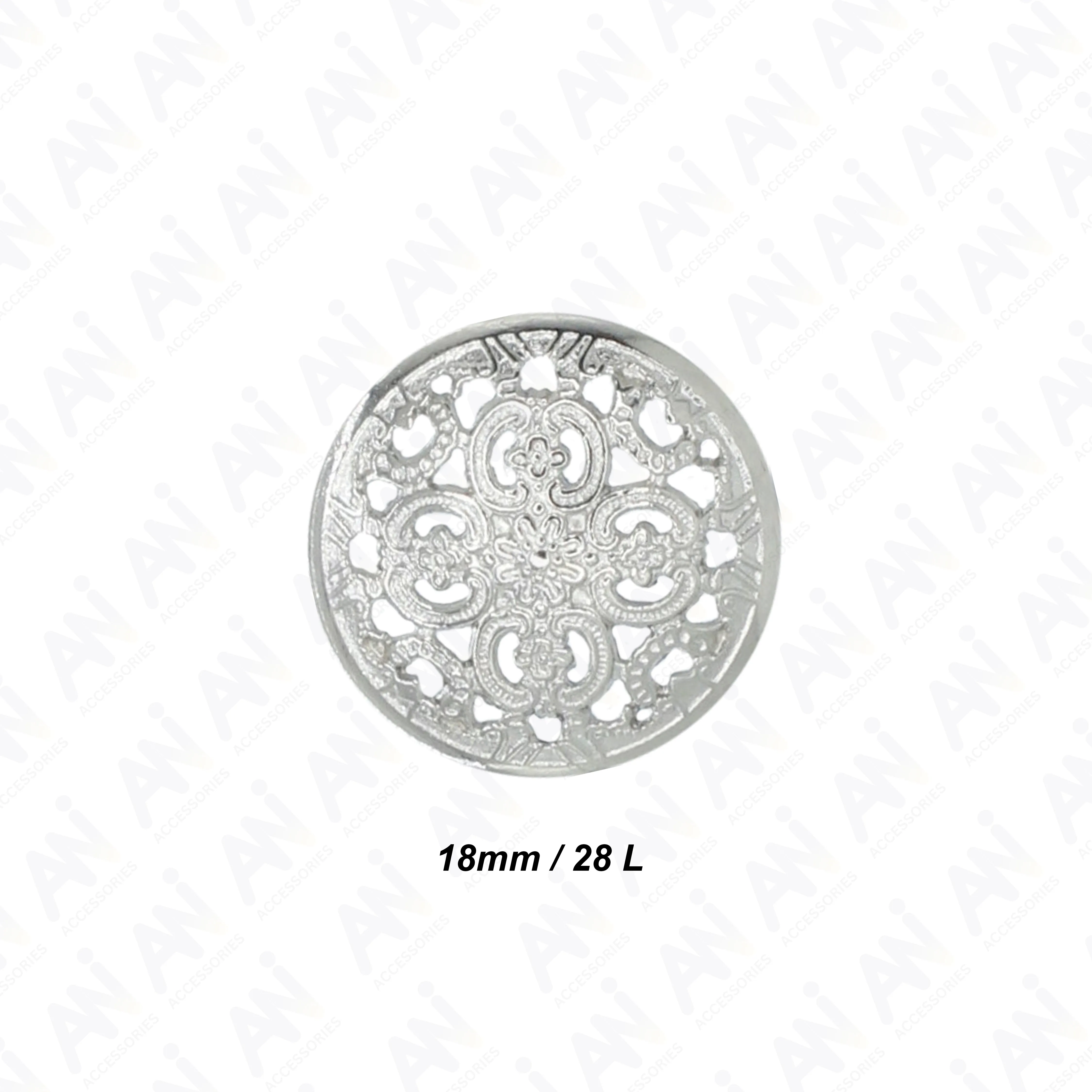 Cutwork Metal Button