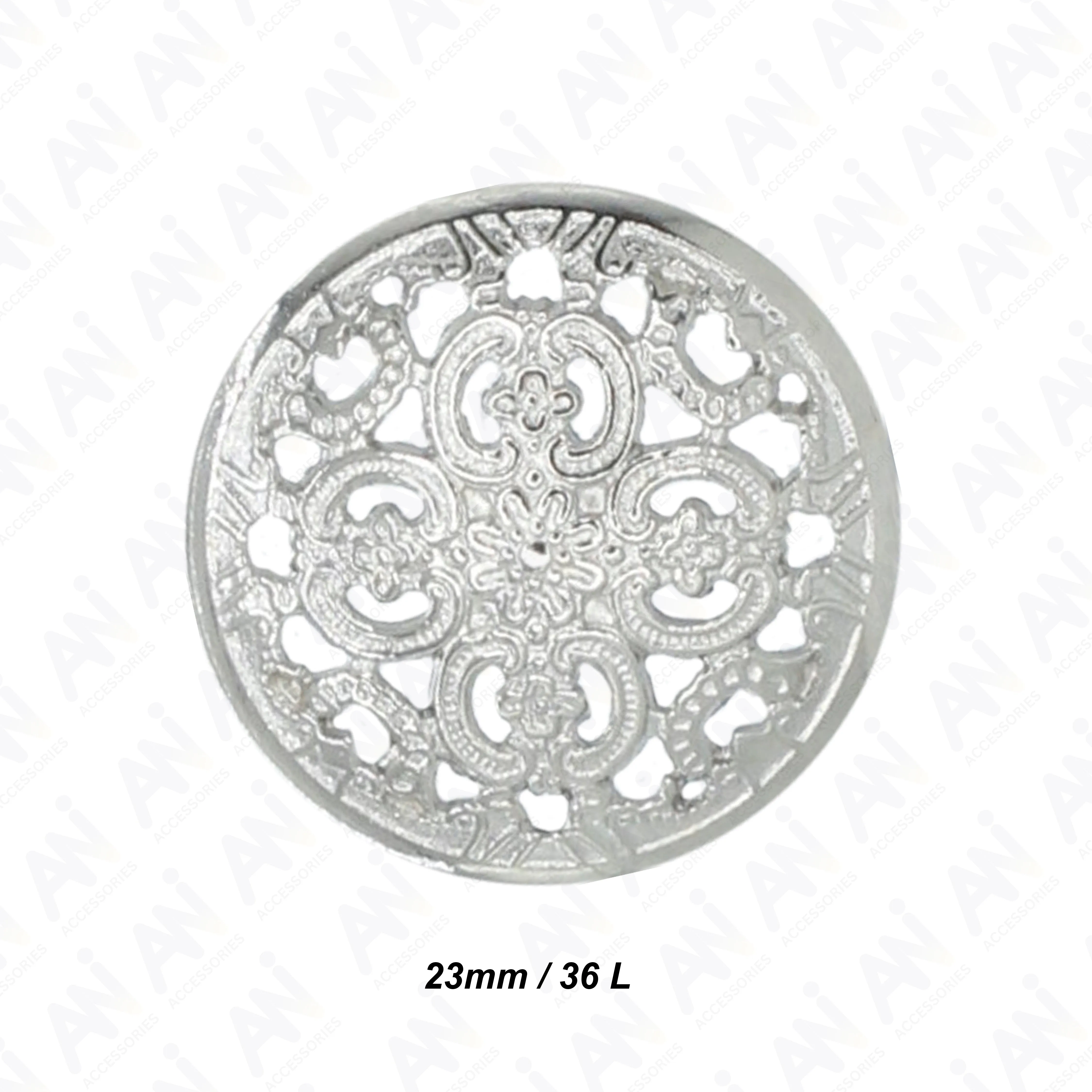 Cutwork Metal Button