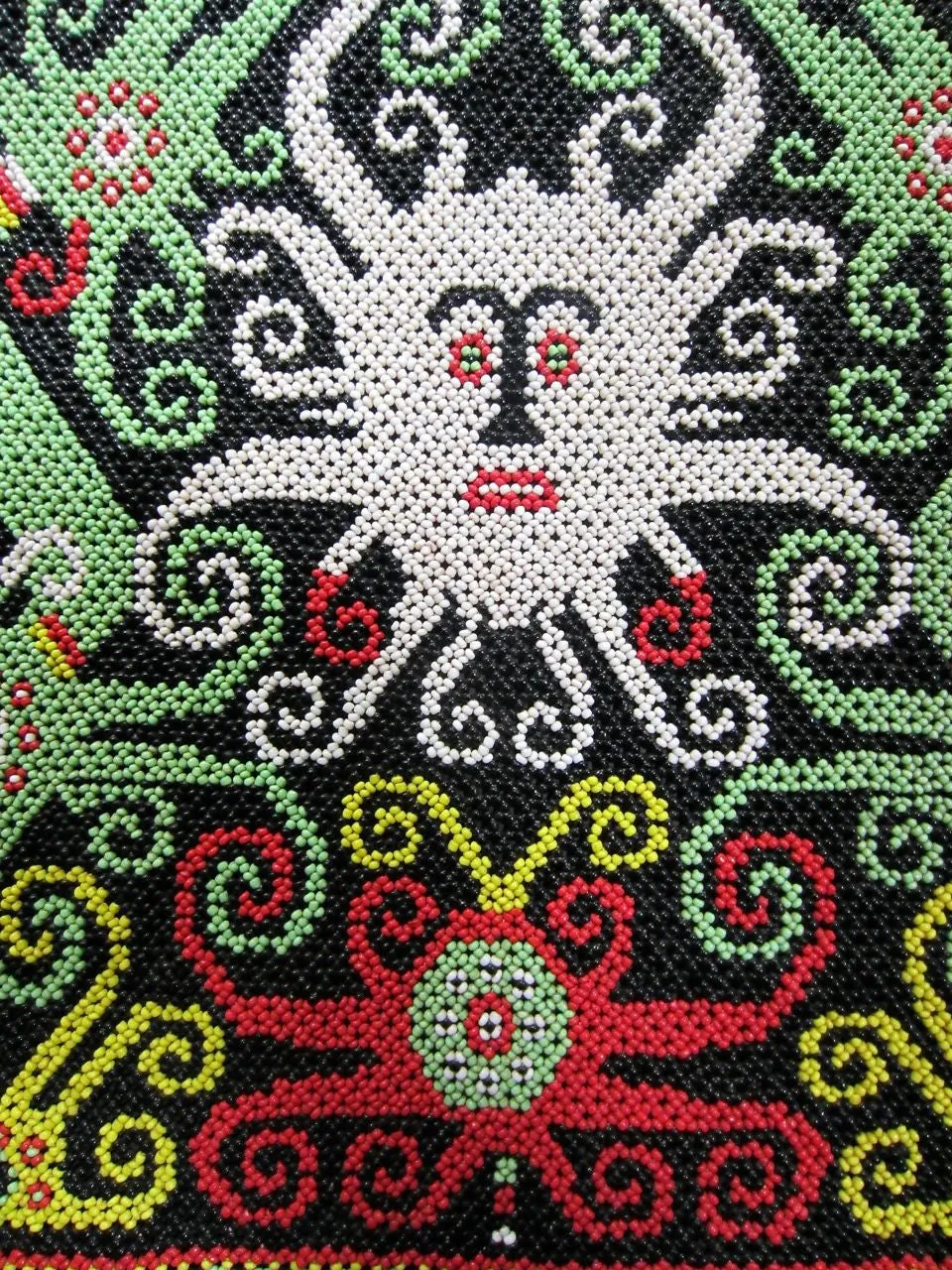 Dayak Beadwork Panel from Indonesia