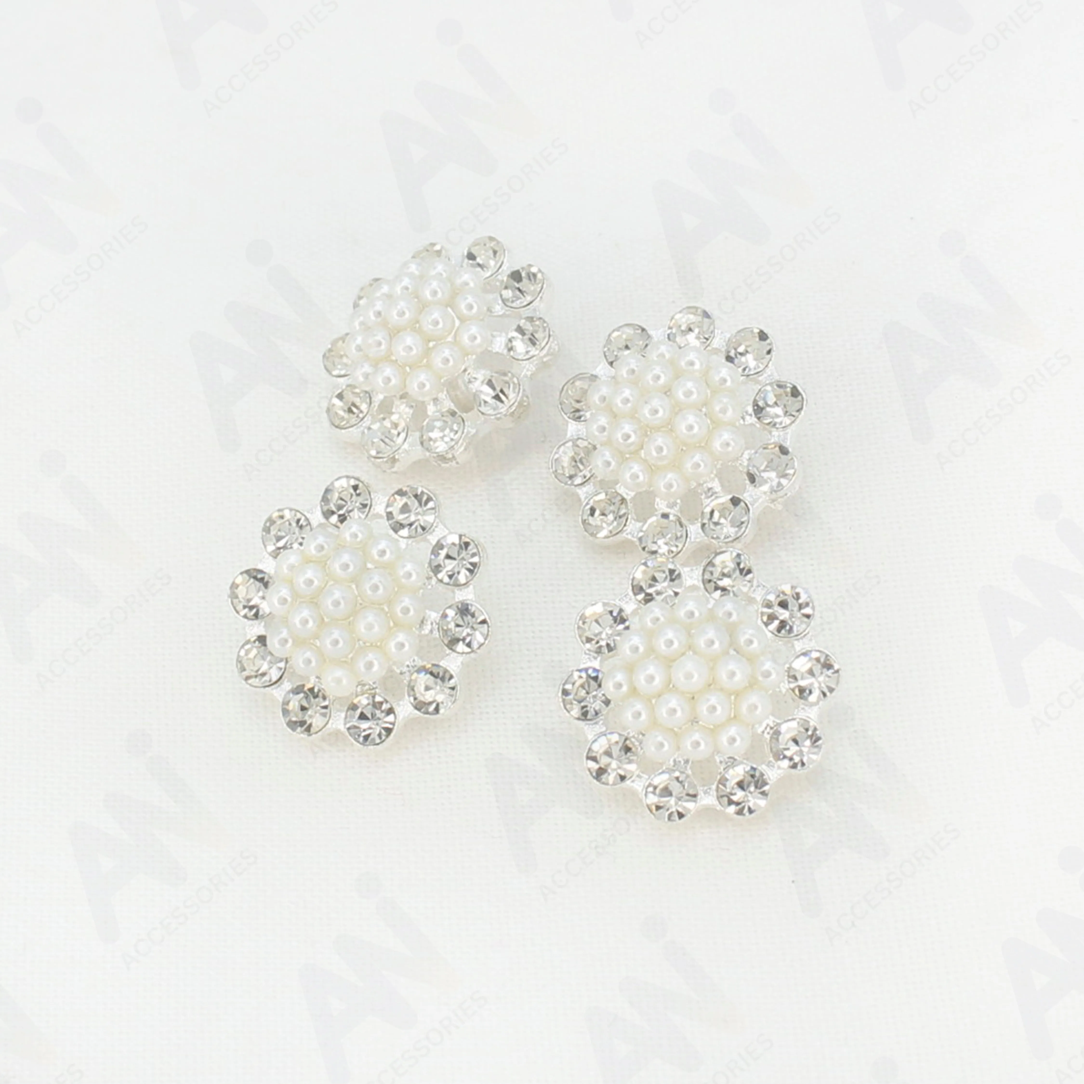 Dome Style Pearl Metal Buttons