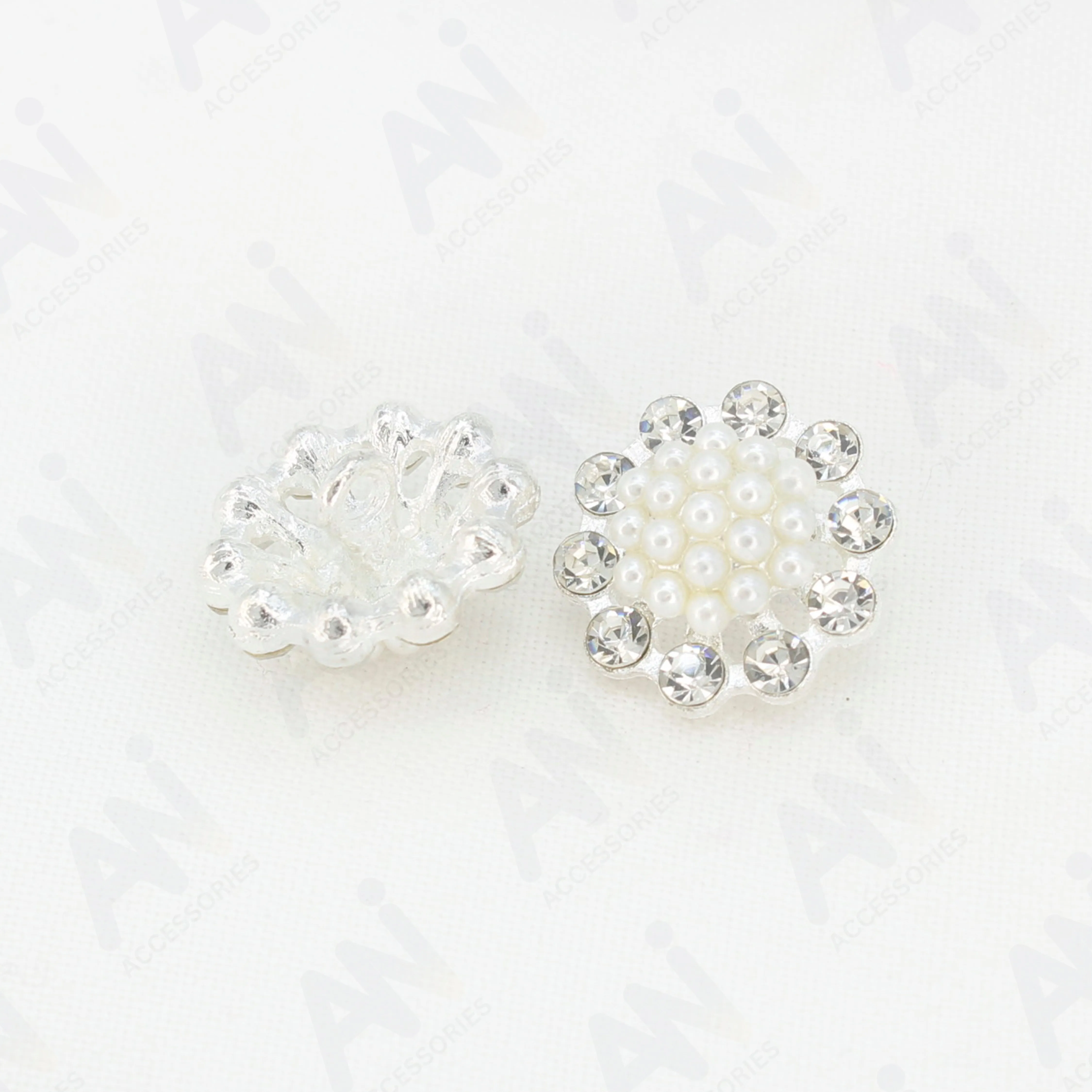 Dome Style Pearl Metal Buttons