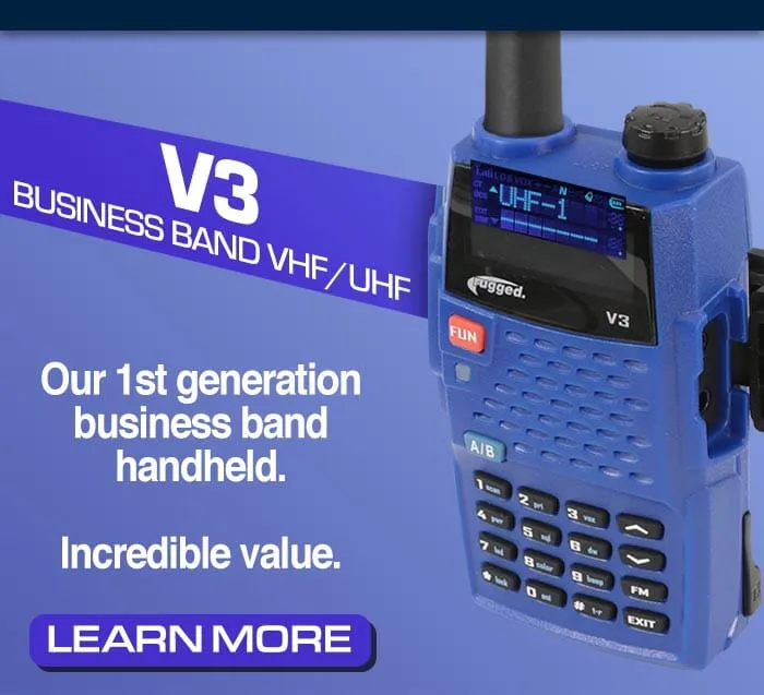Dual Band Two Way Handheld Radio - Model V3 - CLEARANCE