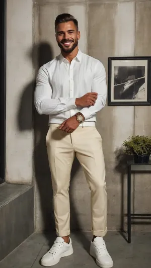Elevate Your Casual Game: Outfits for Stocky Men with Class**  
**