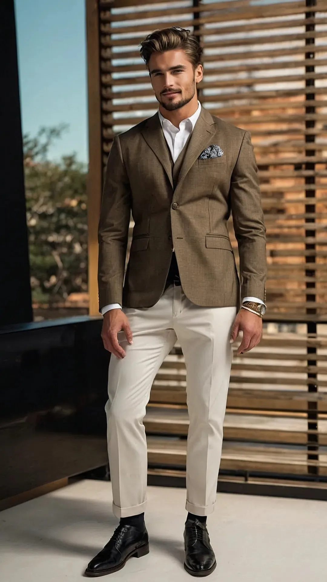 Elevate Your Casual Game: Outfits for Stocky Men with Class**  
**