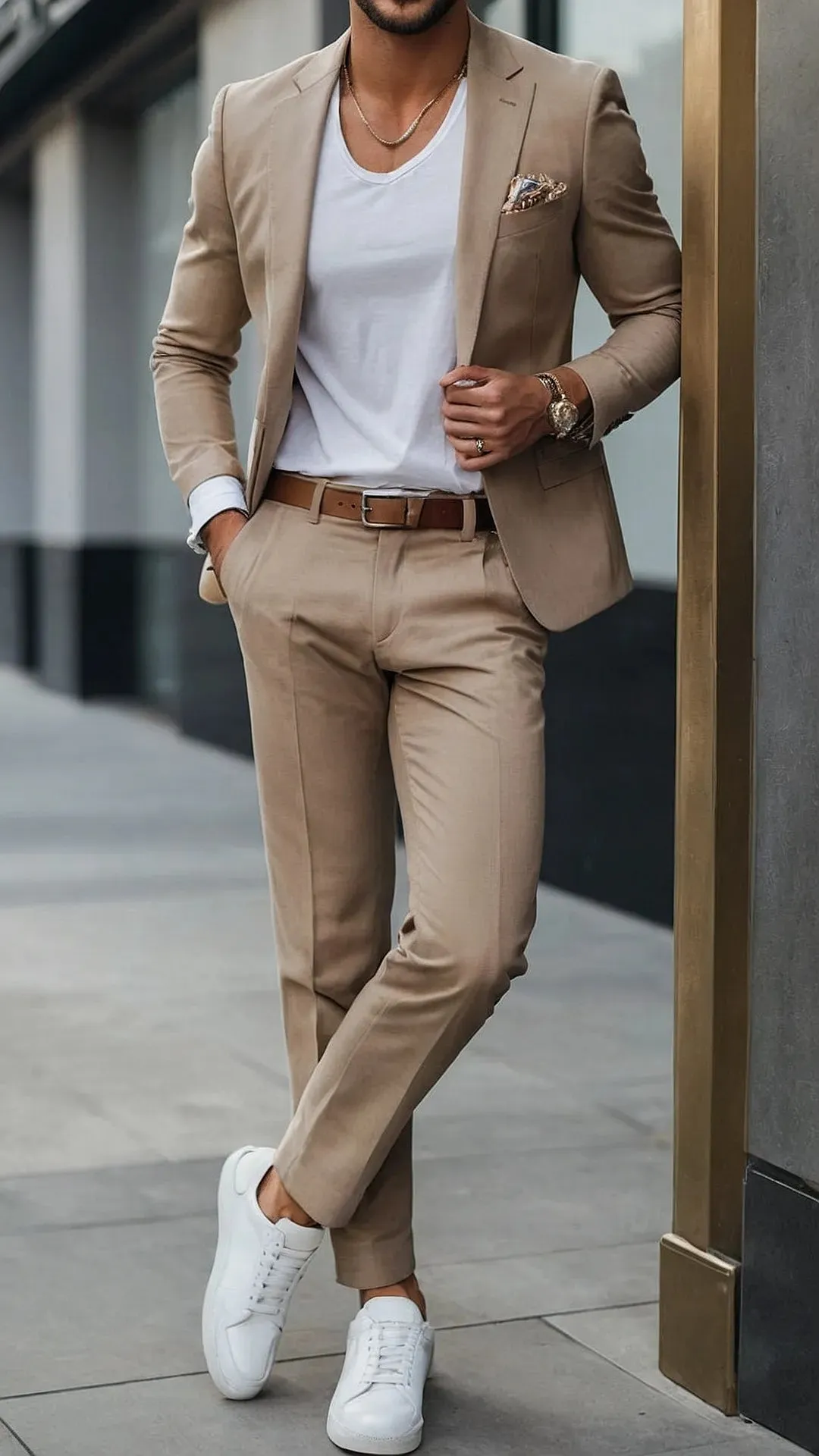 Elevate Your Casual Game: Outfits for Stocky Men with Class**  
**