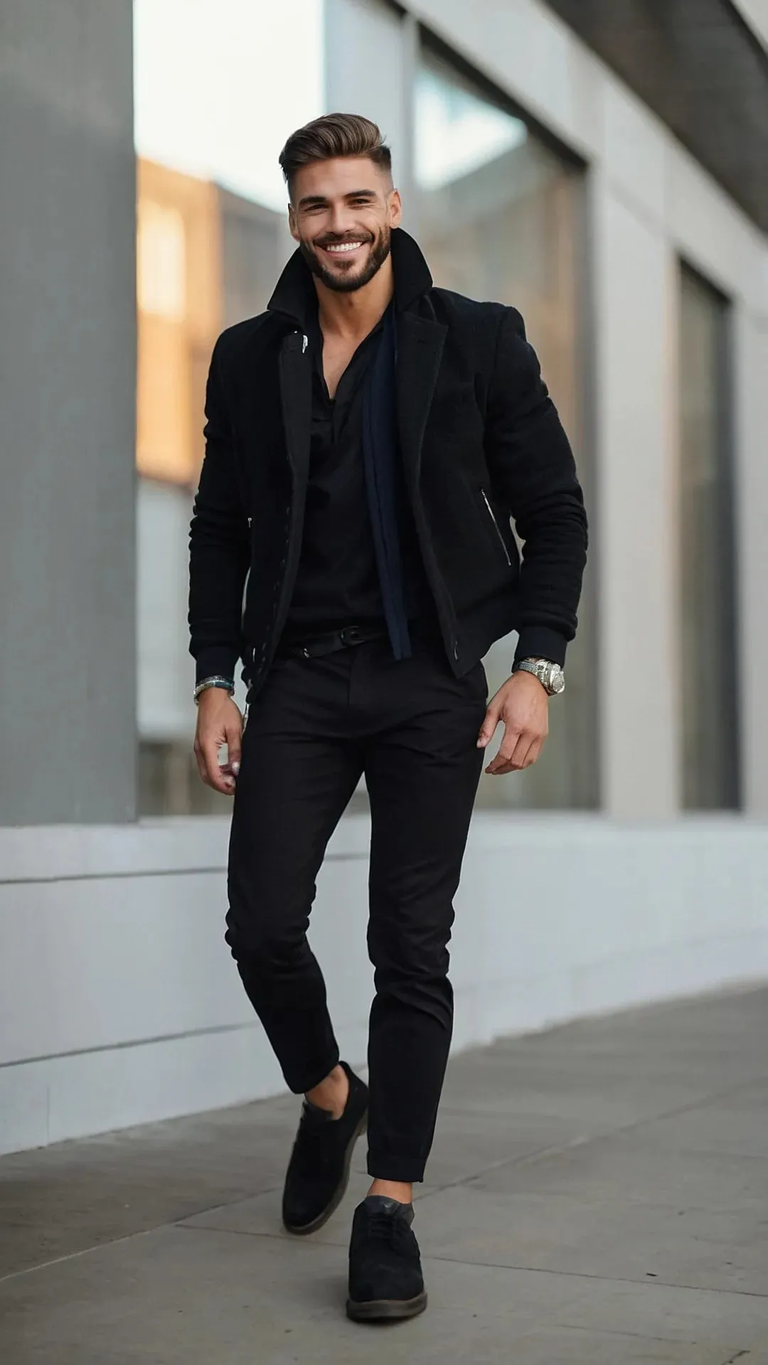 Elevate Your Casual Game: Outfits for Stocky Men with Class**  
**