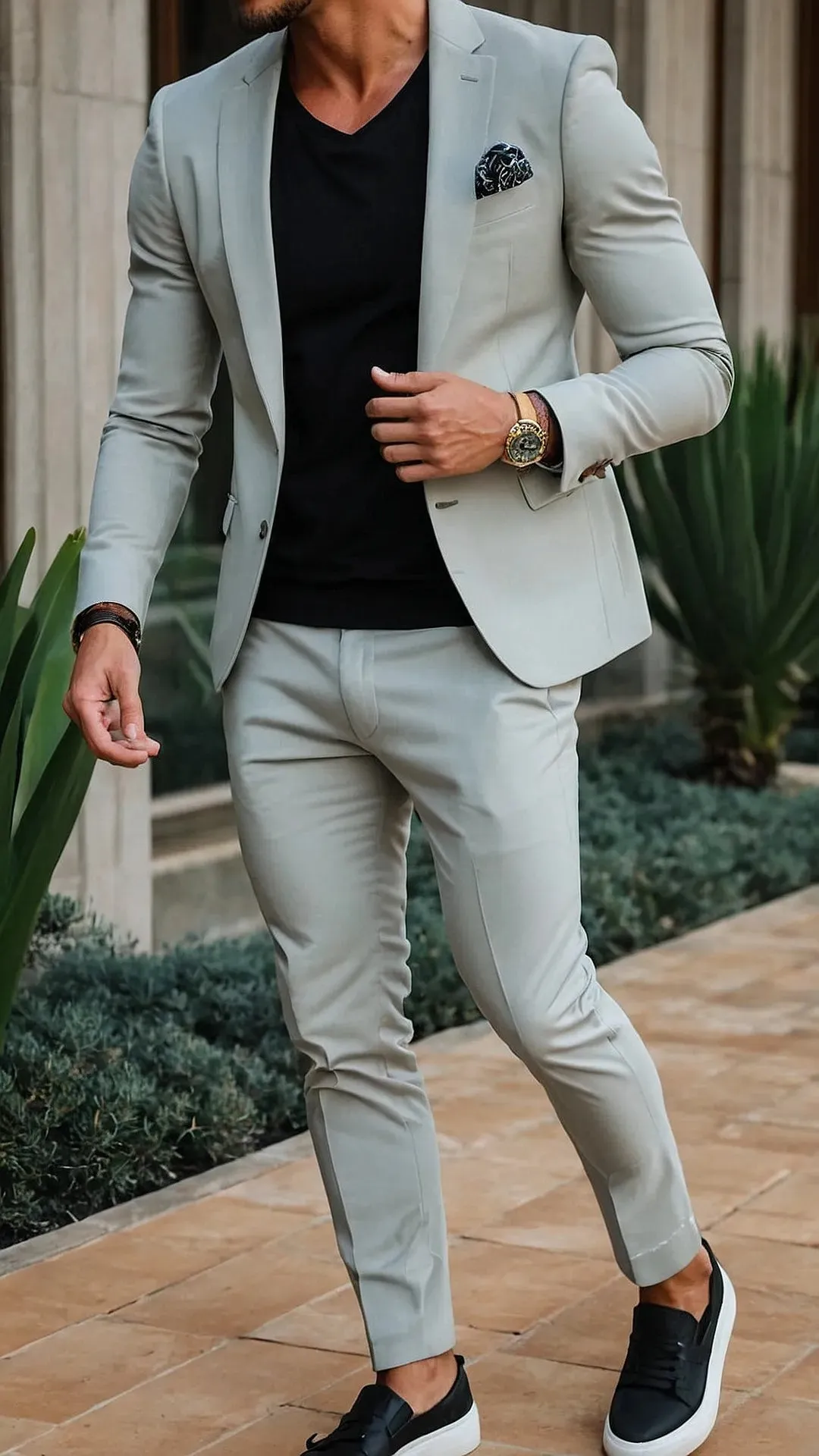 Elevate Your Casual Game: Outfits for Stocky Men with Class**  
**