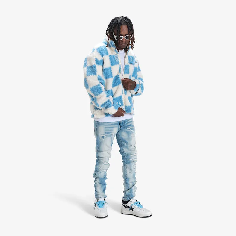 FAME KILLS FLEECE SHERPA (BABY BLUE)