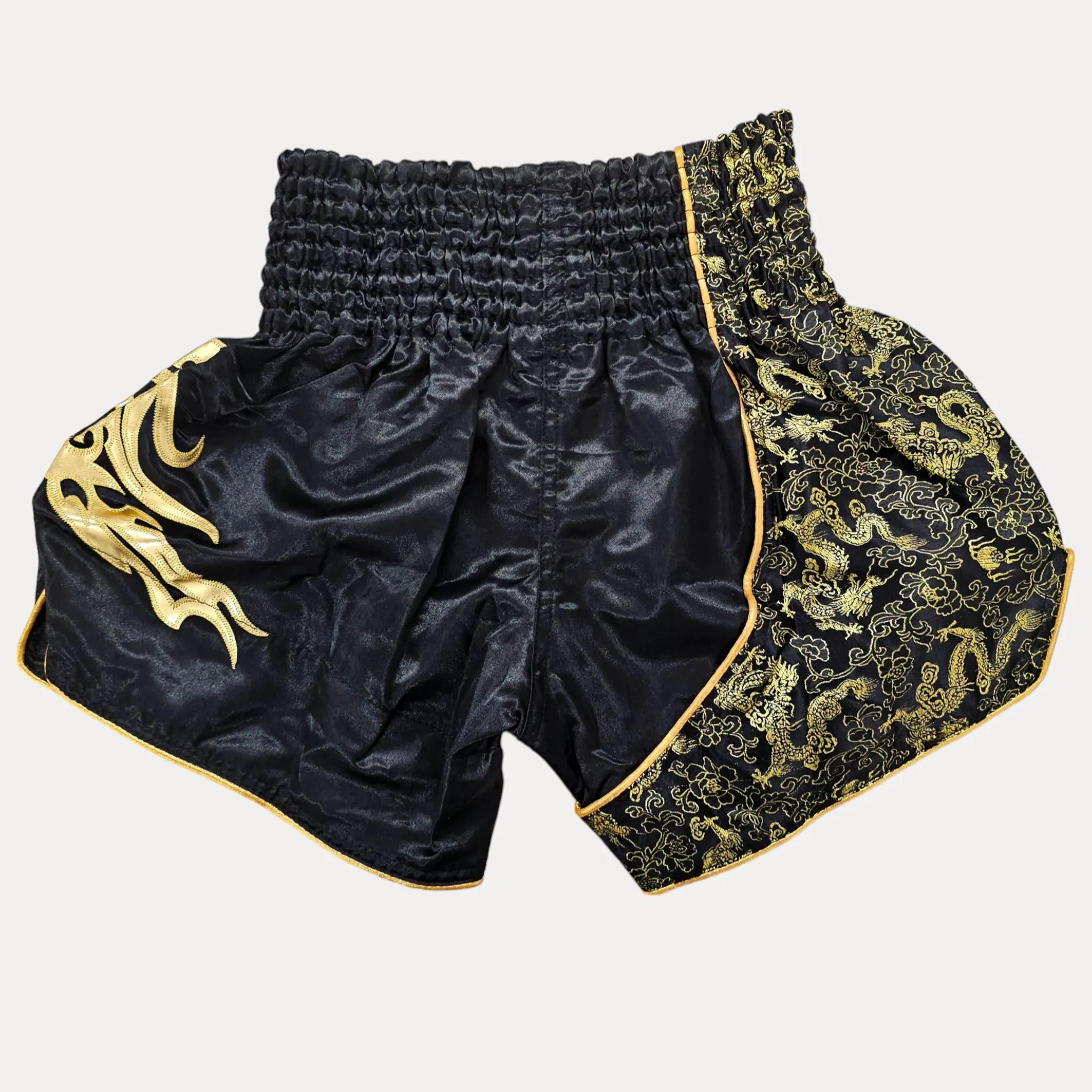 Fluory Gold Leaf Kids Muay Thai Shorts